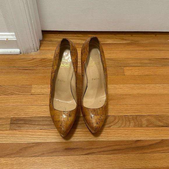 Christian Louboutin Cork Daffodile Pumps - Picture 3 of 4